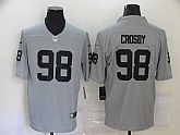 Nike Raiders 98 Maxx Crosby Gray Inverted Legend Limited Jersey,baseball caps,new era cap wholesale,wholesale hats